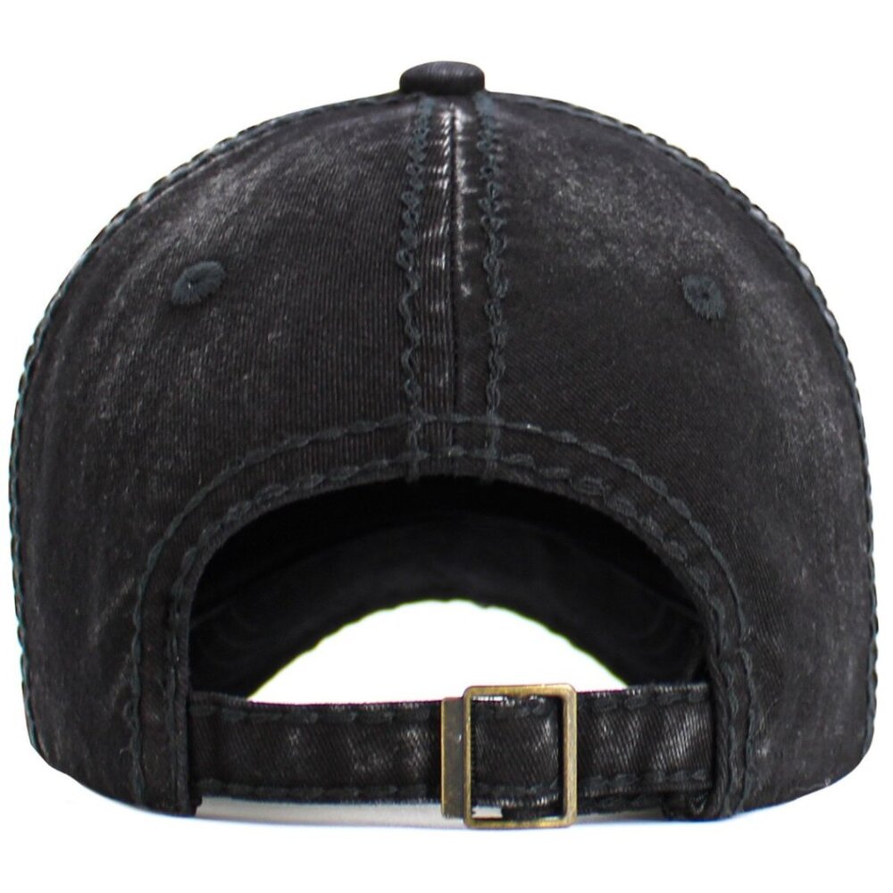 KBETHOS Ride Black Vintage Distressed Baseball‎ Cap Hat NWT - Picture 3 of 3